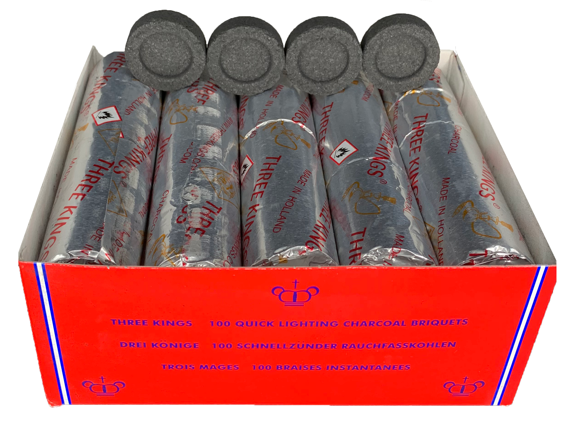Three King Quick-Light Charcoal 33mm