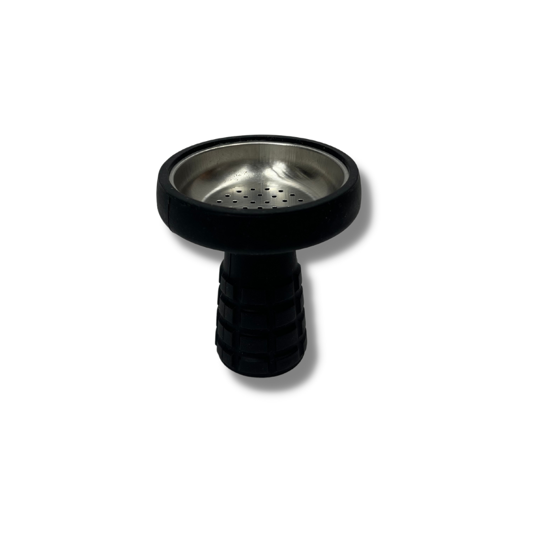 Indestructible Classic Style Hookah Head - Steel With Silicon Coat XL -24