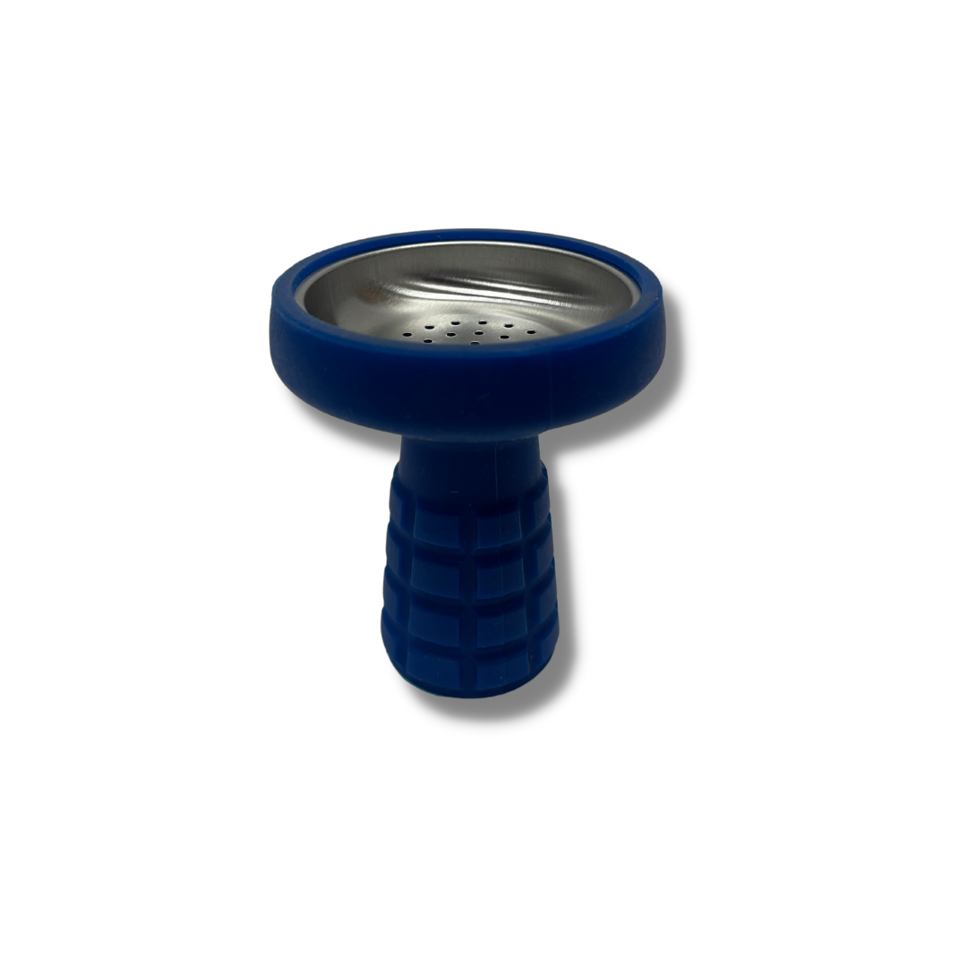 Indestructible Classic Style Hookah Head - Steel With Silicon Coat XL -24