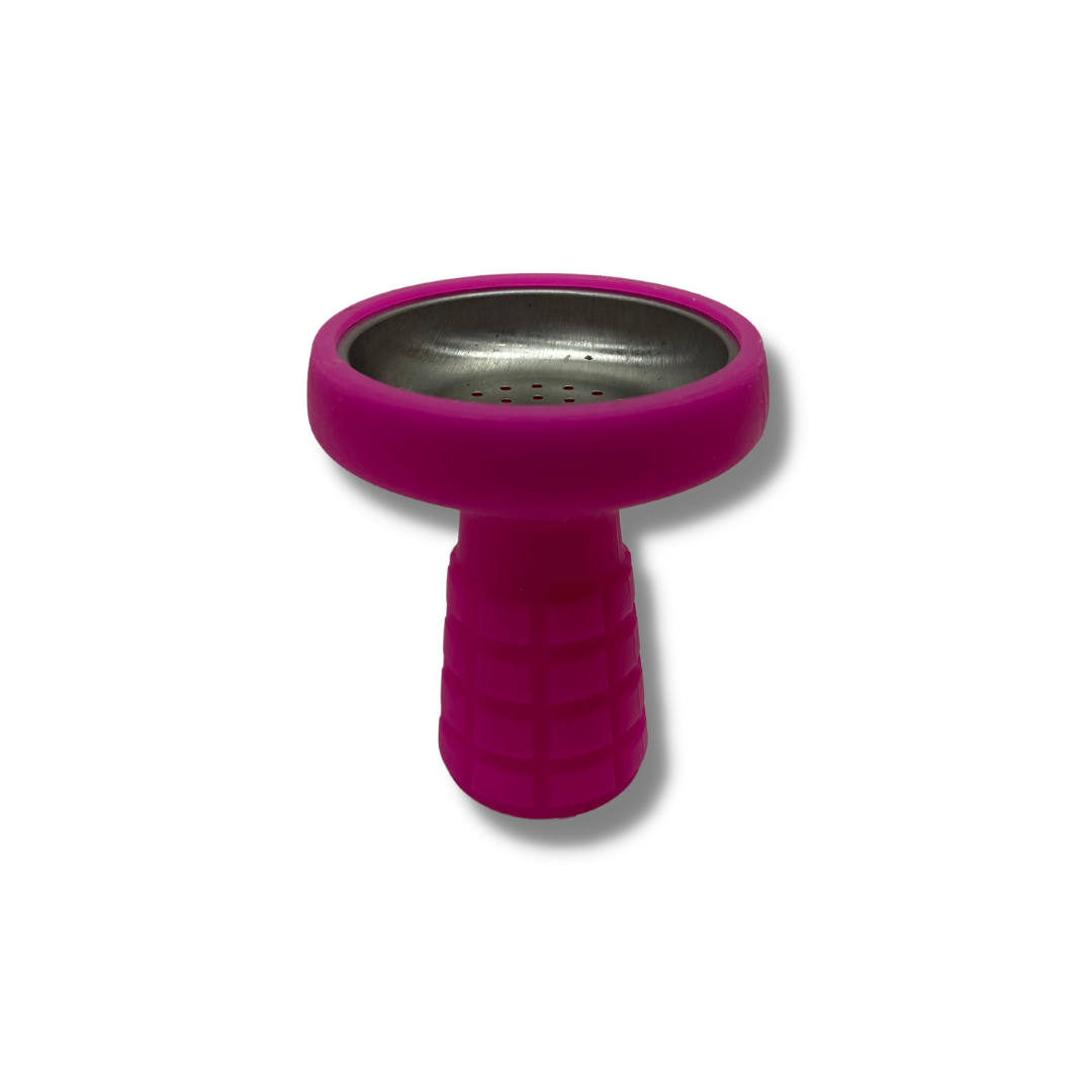 Indestructible Classic Style Hookah Head - Steel With Silicon Coat XL -24