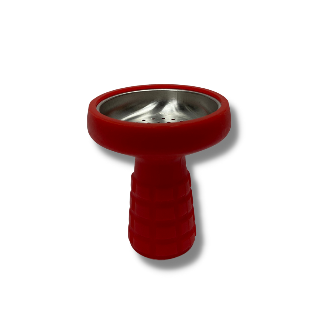Indestructible Classic Style Hookah Head - Steel With Silicon Coat XL -24