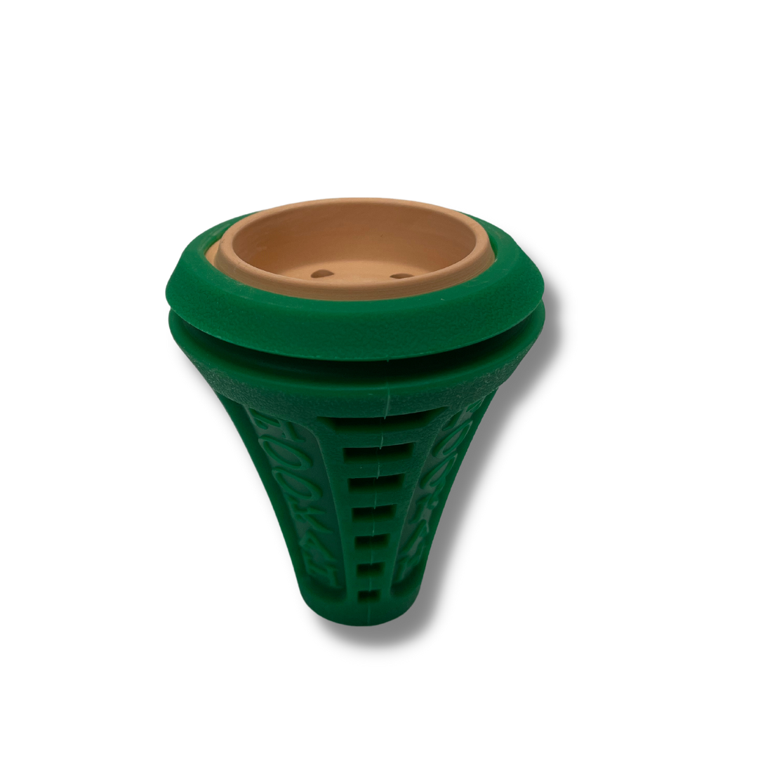 Indestructible Classic Style Hookah Head - Clay coated with Silicone XL-62