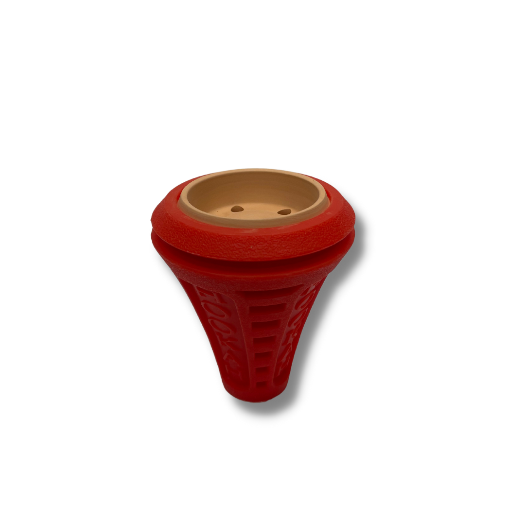 Indestructible Classic Style Hookah Head - Clay coated with Silicone XL-62