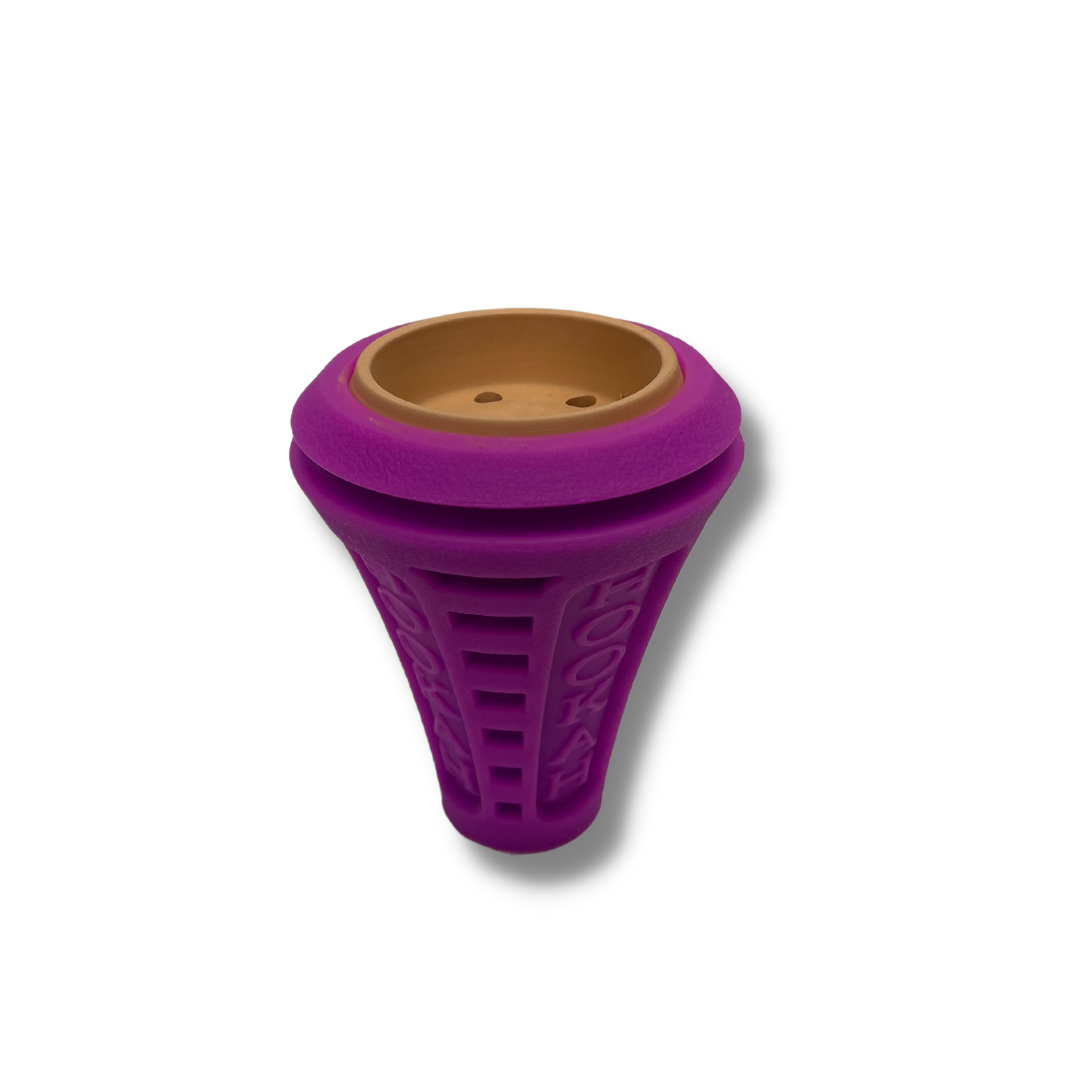 Indestructible Classic Style Hookah Head - Clay coated with Silicone XL-62