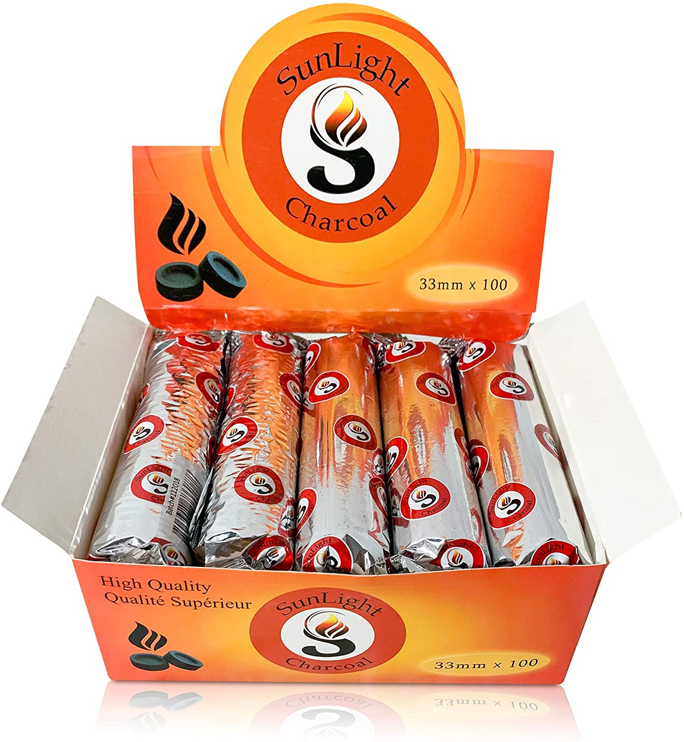 Sunlight Quick-light 33mm | 100 Charcoal Discs